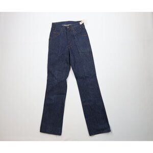 Deadstock Vintage 70s Dickies Boys 14 Slim Straight Leg Denim Jeans Blue USA